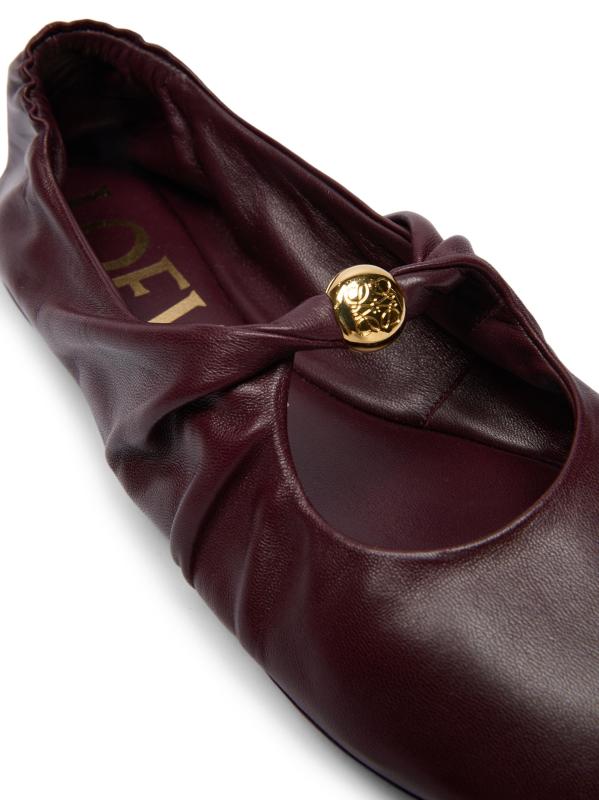 #6: أحذية بيبل سوفت باليرينا المسطحة - عنابي اللون