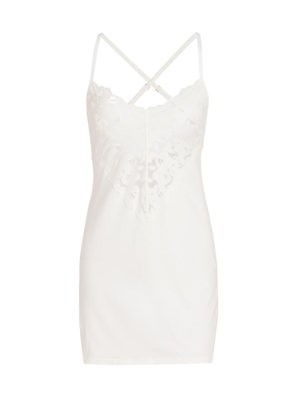 فستان Romanza الداخلي من القطن والدانتيل