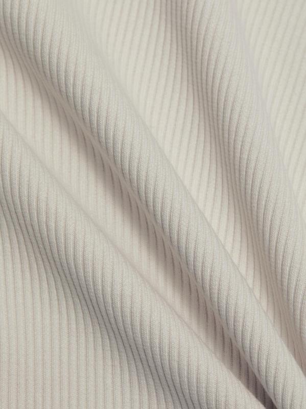 #6: تانك راين ذو رقبة عالية محبوكة - مسحوق رمادي شاحب