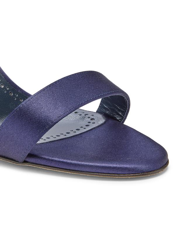 Manolo Blahnik◆PERSAN◆サテンサンダル 90mm Manolo Blahnik 90mm Persan Satin Sandals Black 36 - Sandals