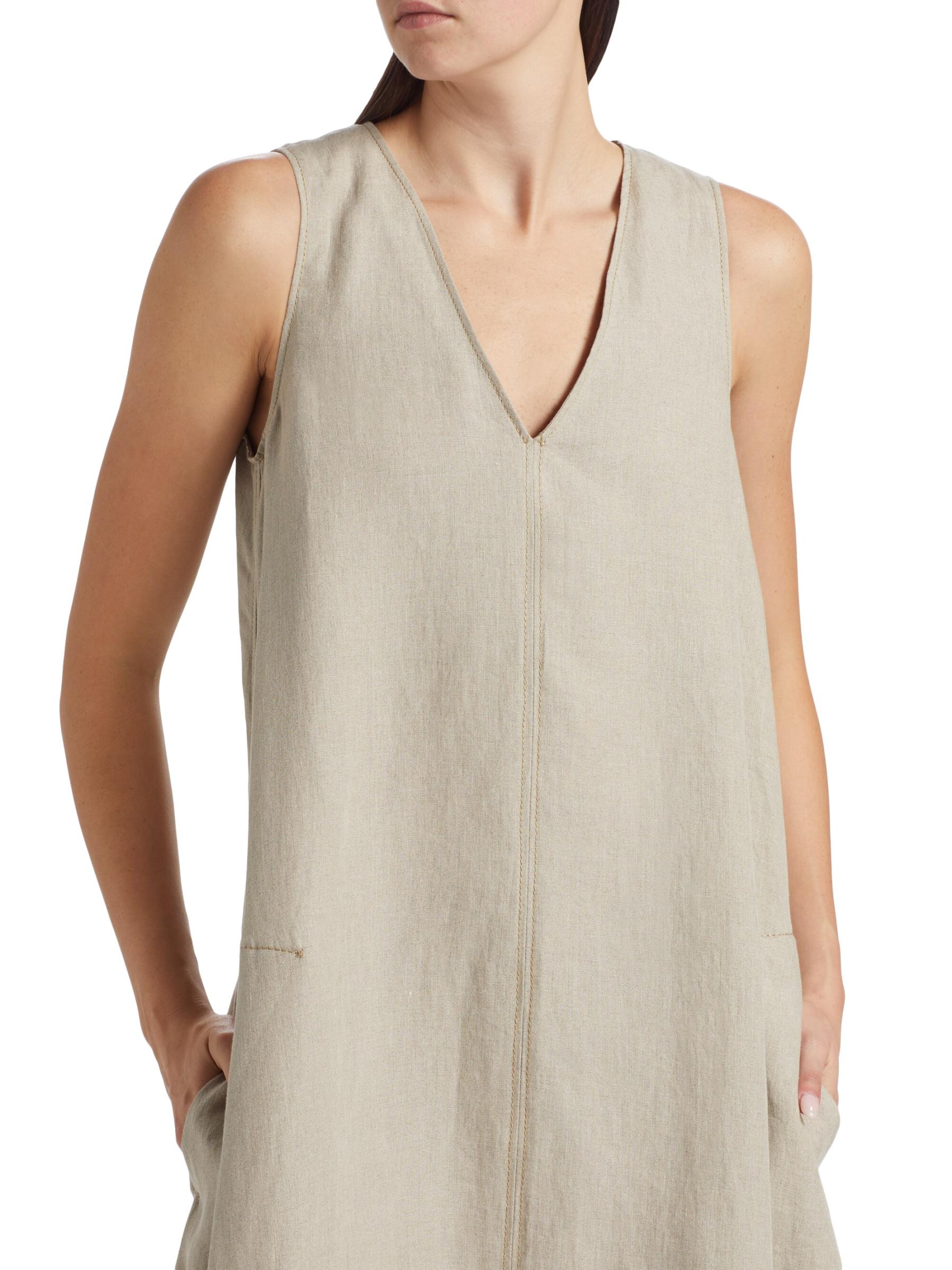 Shop Max Mara - Simeone Linen Maxi Dress | Saks Fifth Avenue