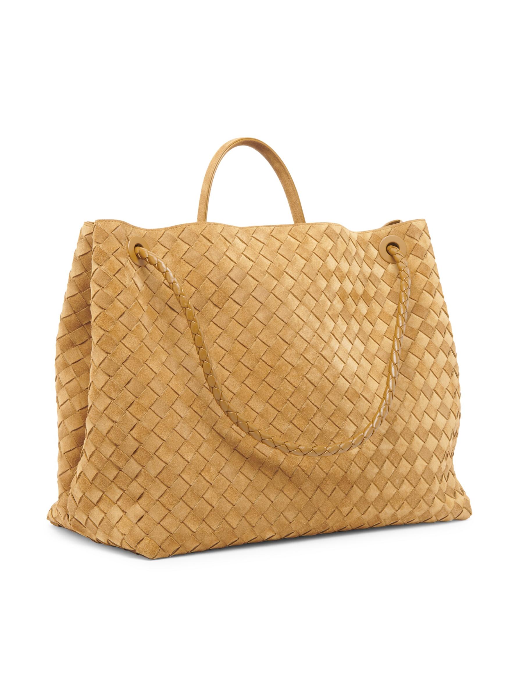 新作【BOTTEGA VENETA】アンディアーモ トップハンドルバッグ Bottega Veneta - ラージ アンディアーモ イントレチャート