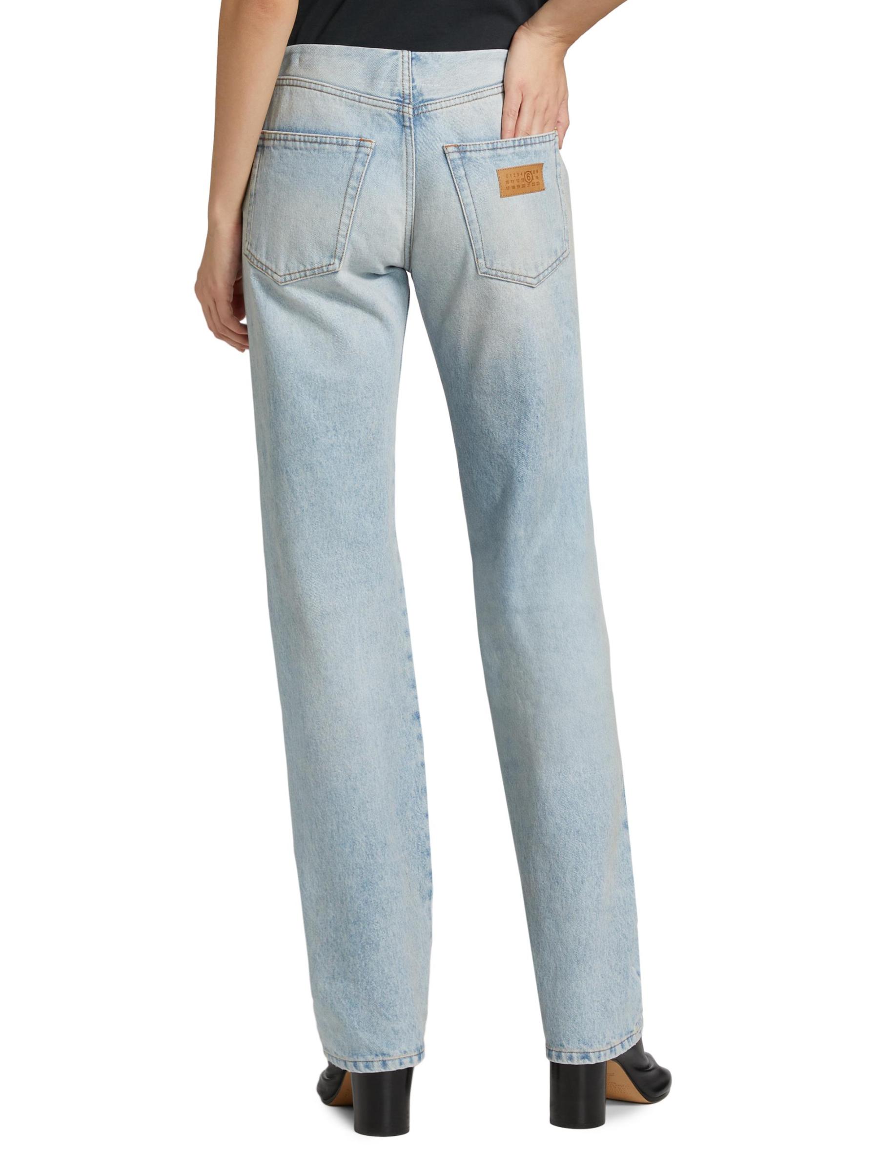 MM6 メゾンマルジェラ デニム パッチワーク柄 パッチワーク ジーンズ