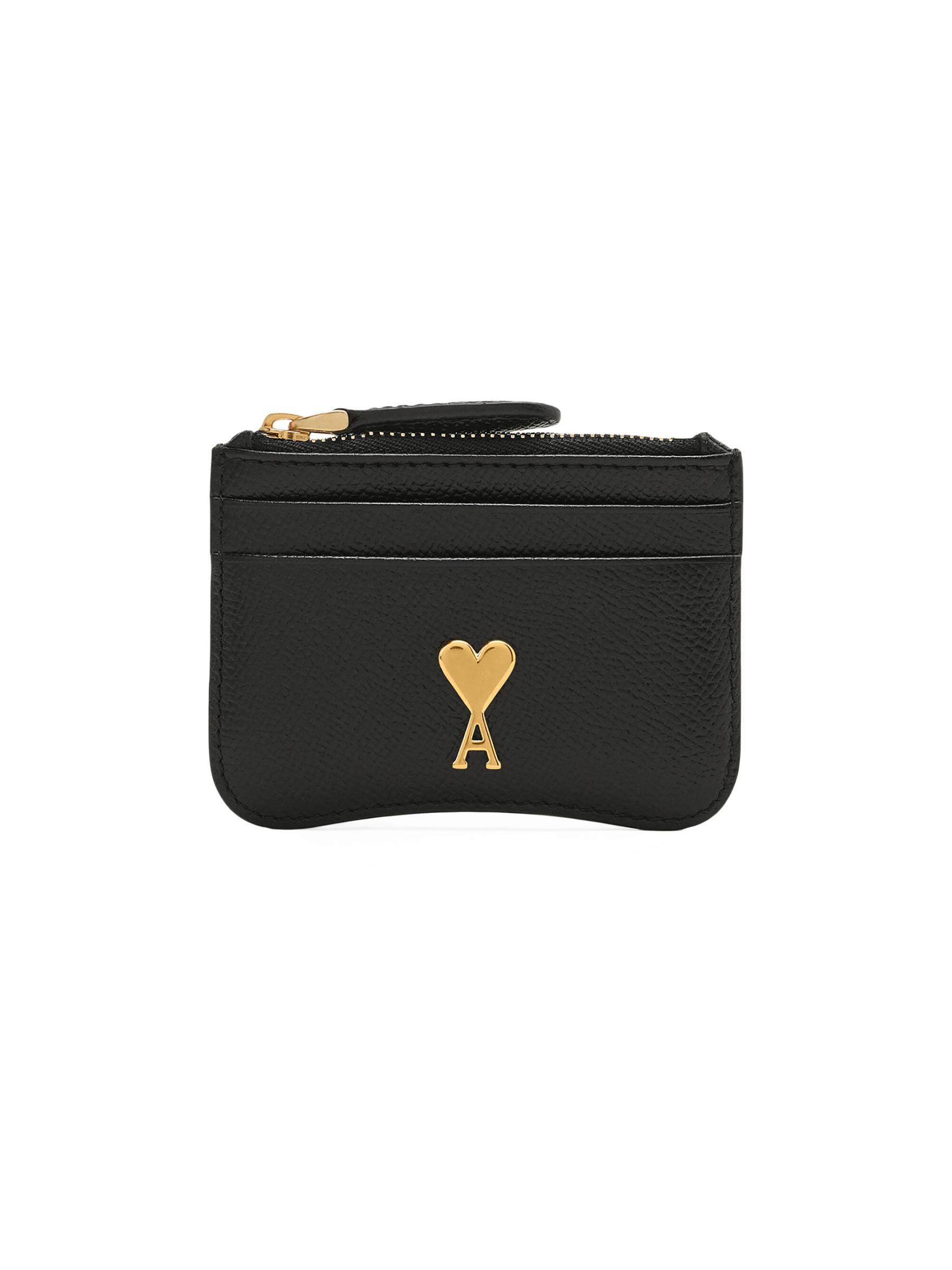 【AMI PARIS】★大人気★ パリ カードホルダー - ブラック AMI Paris - パリ・レザー・カード・ホルダー をオンライン購入
