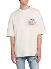 【関税込み】AMIRI オフホワイト 'Follow Me' Tシャツ Shop Amiri - Follow Me Cotton Oversized Crewneck T-Shirt
