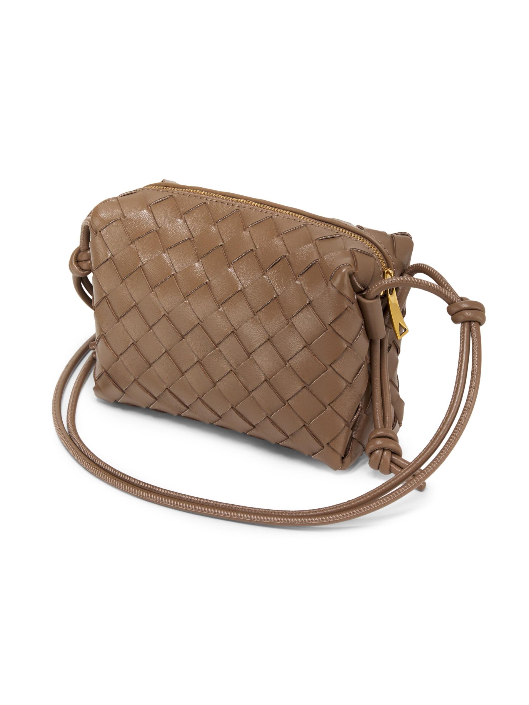 Shop Bottega Veneta - Mini Loop Leather Crossbody Bag | Saks