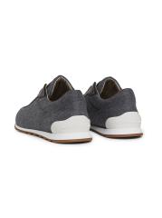 BRUNELLO CUCINELLI ロートップレースアップスニーカー Brunello Cucinelli - ウール・ロートップ・スニーカー を