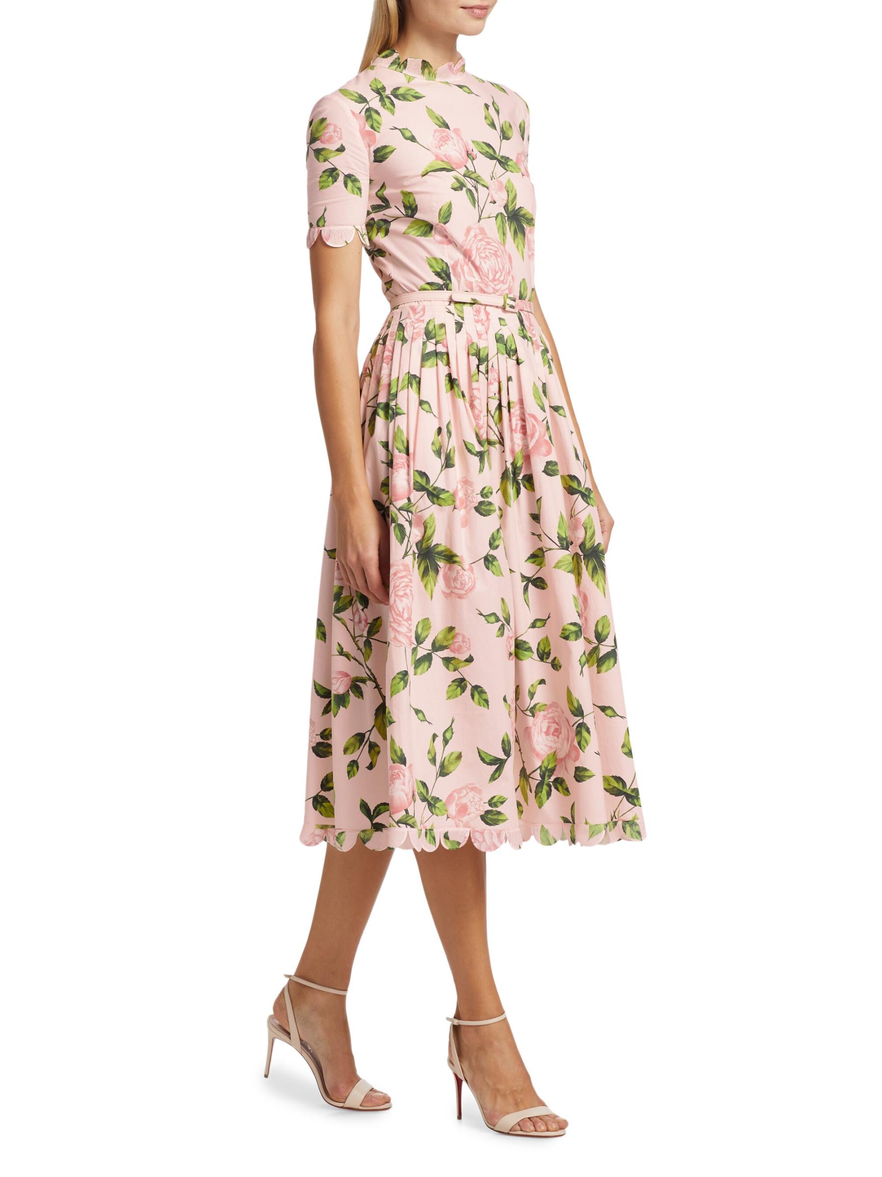 English Roses Poplin Midi-Dress