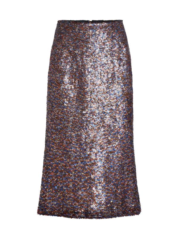 【大人気】Dries Van Noten シビル ミディスカート Dries Van Noten - シビル・スパンコール・ウール・ブレンド