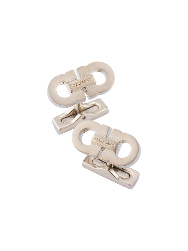 أزرار أكمام بشعار Gancini المصقول