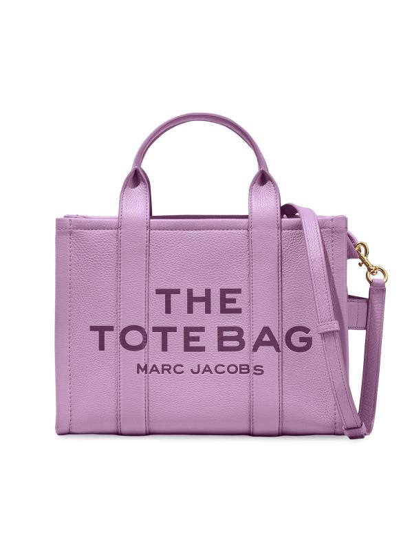 #1: حقيبة اليد الجلدية المتوسطة - أرجواني