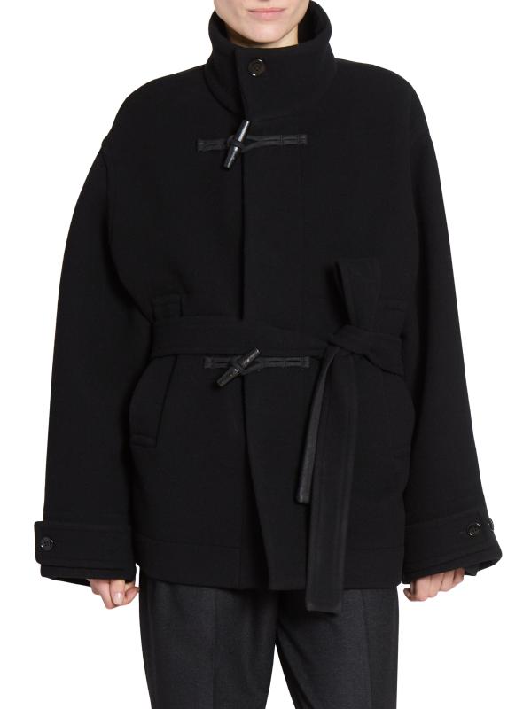 LEMAIRE ダッフルコート LEMAIRE ベルテッド ダッフルコート | ブラック | FARFETCH JP