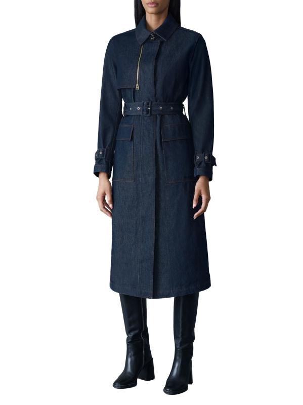 Shop Mackage - India Cotton Denim Trench Coat | Saks Fifth
