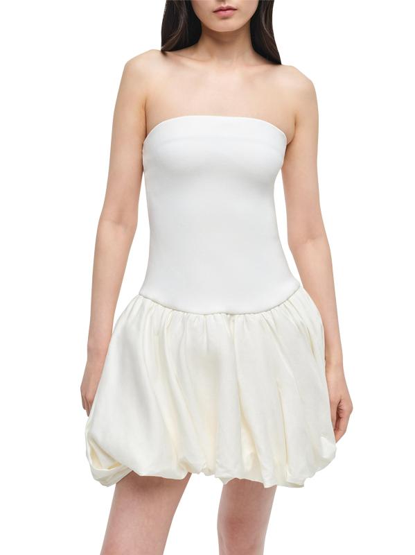#5: فستان بولي بابل القصير - أبيض