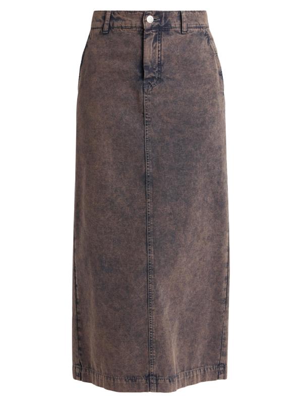 تنورة دينيم متوسطة الطول