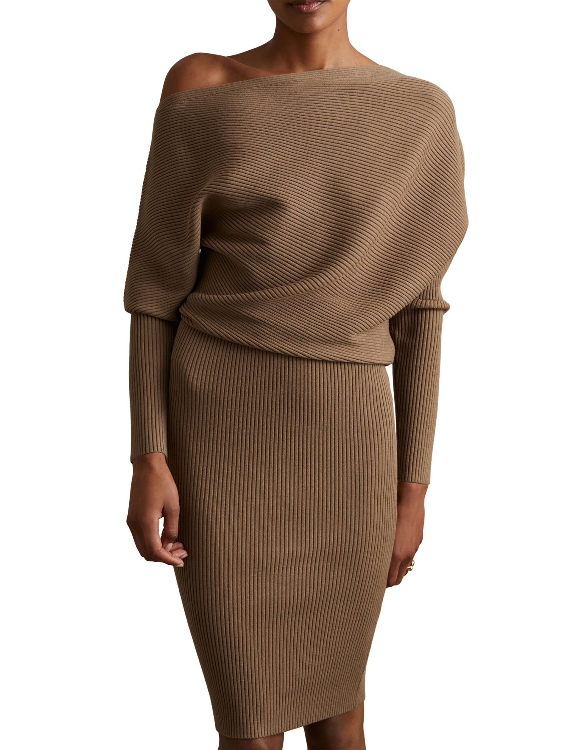 Shop Reiss - Lara Rib-Knit Knee-Length Dress | Saks Fifth