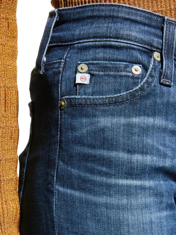 #5: بنطال جينز ماري بتصميم ضيق مستقيم - أزرق داكن