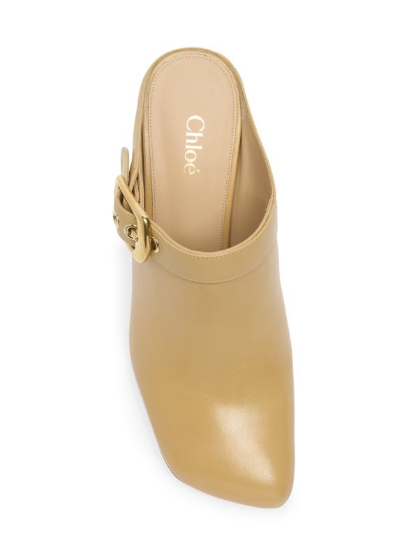 【Chloe】アンドレア レザー ミュール Chloé - アンドレア70MMレザーミュール をオンライン購入 | Saks