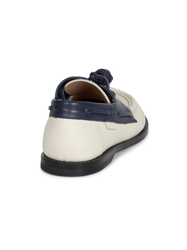 ロエベ カンポボートシューズ ネイビー/ホワイト 25SS Loewe - カンポ・ボートシューズ をオンライン購入 | Saks Fifth