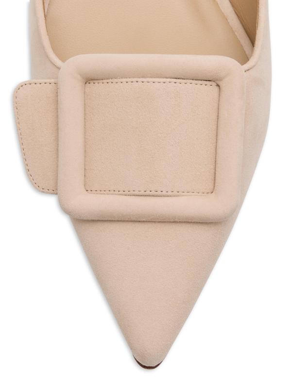 #6: بغال من الجلد المدبوغ مزيّنة بإبزيم من Maysale - عاري