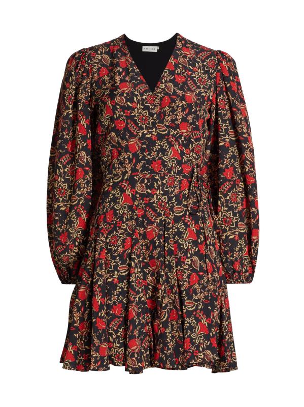 فستان قصير بنقشة الزهور من لا تويل كارو