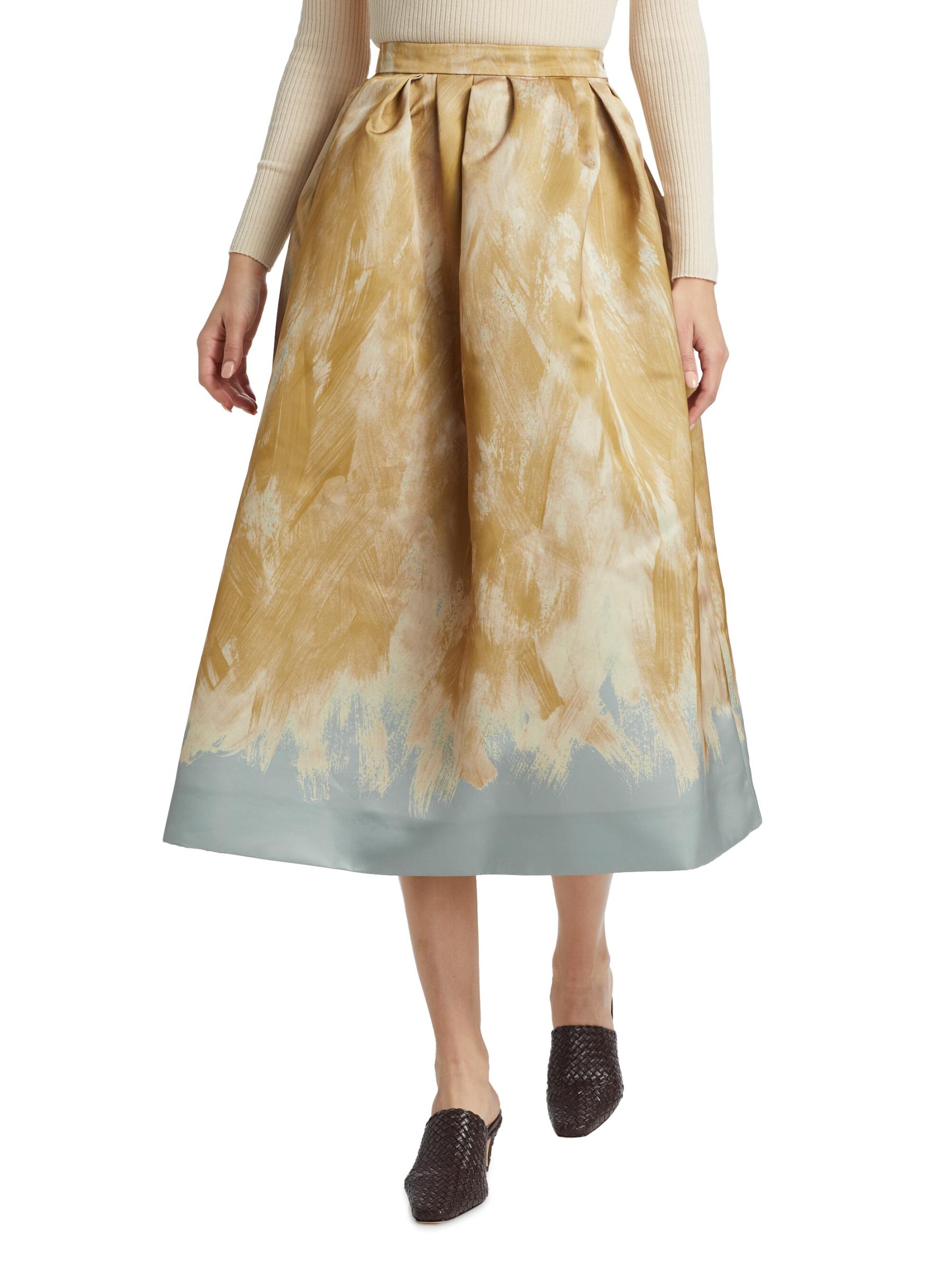 Shop Dries Van Noten - Soni Bis Midi-Skirt | Saks Fifth