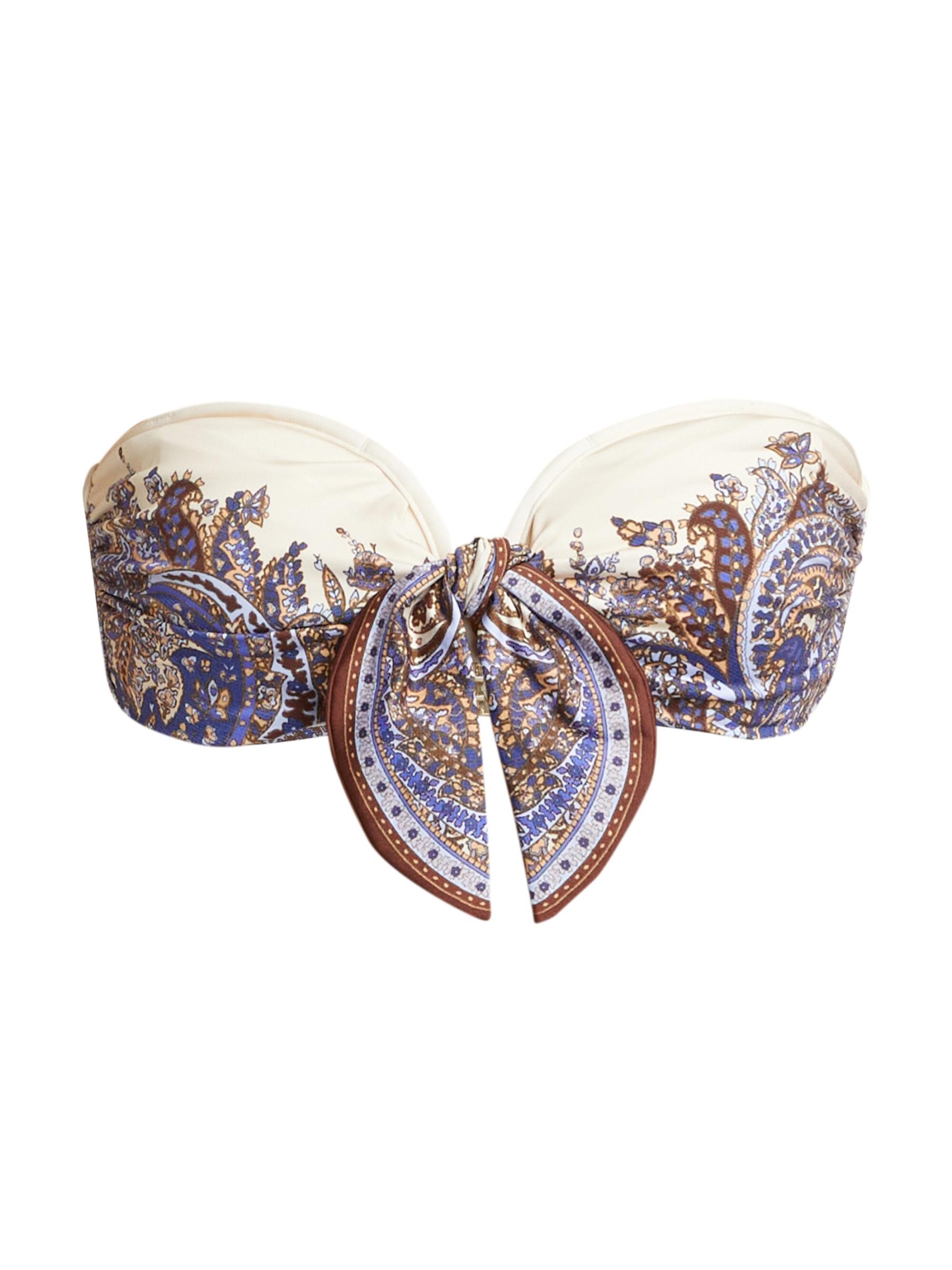 【Zimmermann】Ottie スカーフプリント ビキニ パープル Shop Zimmermann - Ottie Scarf Tie Bikini | Saks Fifth Avenue