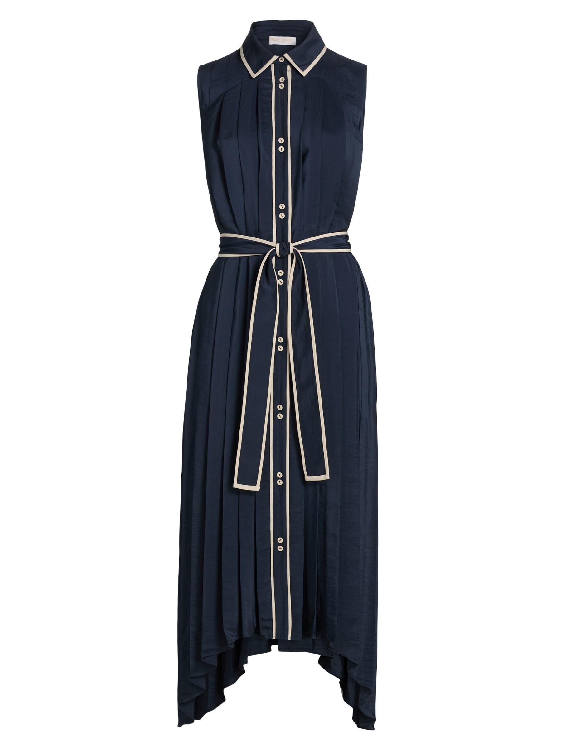 【REISS】プリーツ ケープス リーブ ミディドレス チュールティアードボリュームドレス(F BLACK): ONEPIECE