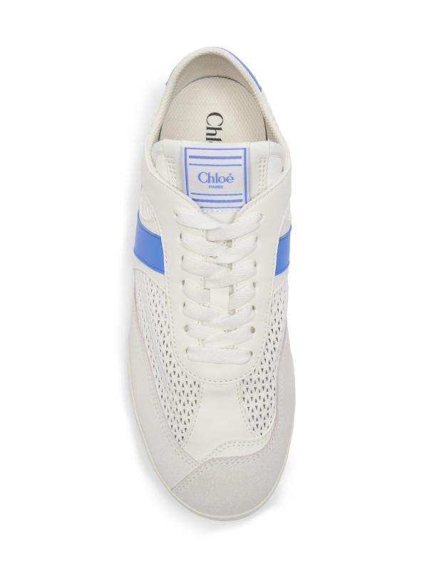 #4: حذاء كلوي كيك برقبة منخفضة - أبيض+أزرق