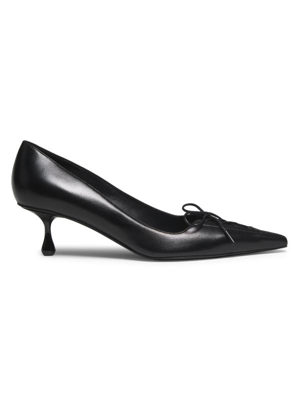 【Jimmy Choo】50mm スカーレット レザー パンプス スカーレット 50 ｜ブラック ナッパレザー・パンプス｜ジミー チュウ