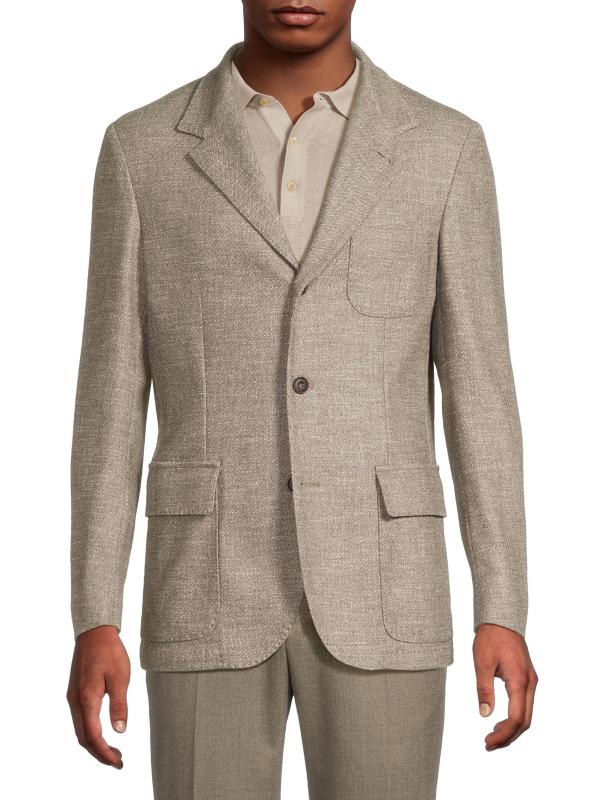 Shop Corneliani - Virgin Wool-Blend Blazer | Saks Fifth