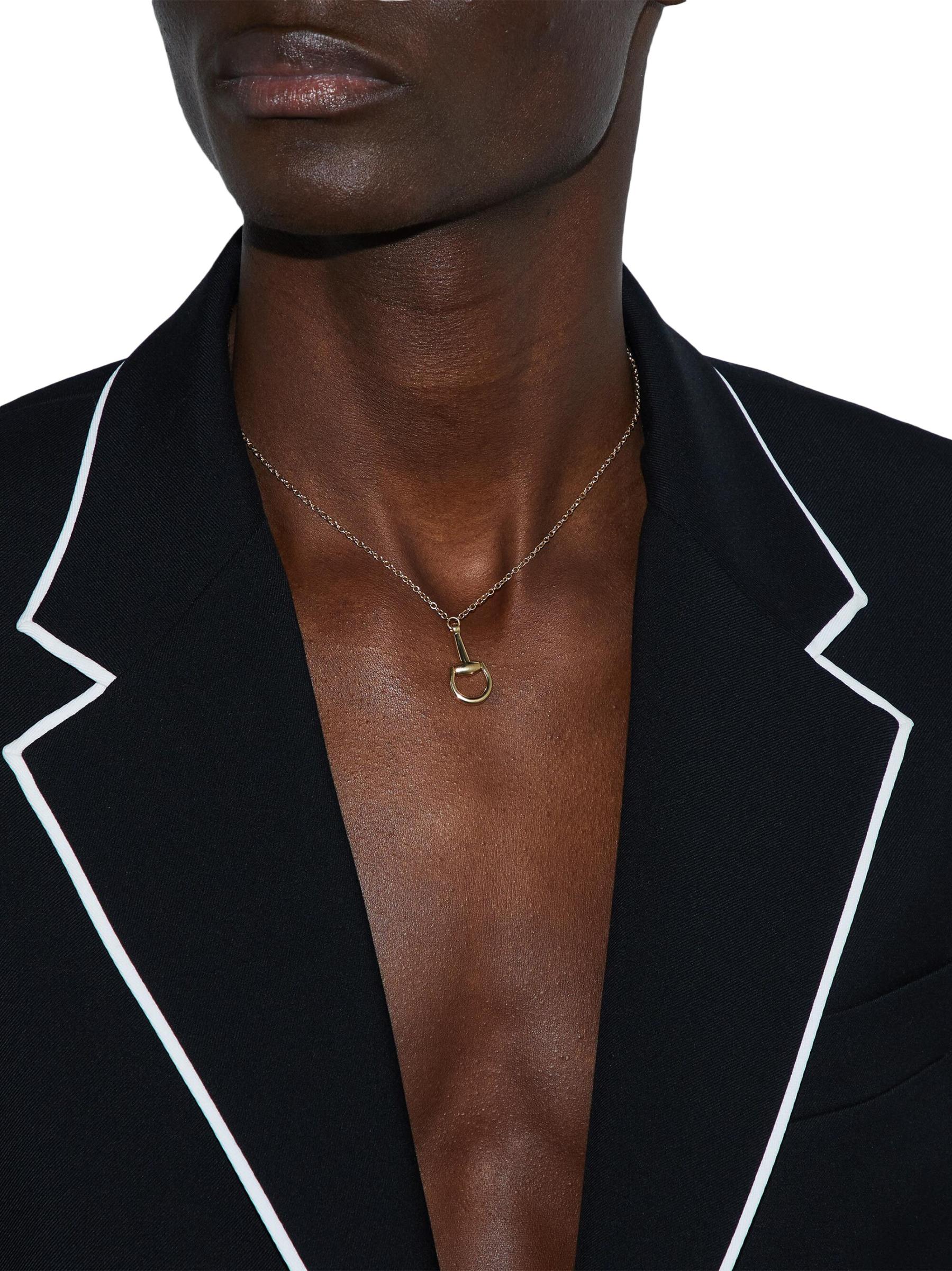 新作【GUCCI】〔ホースビット〕18K ペンダント ネックレス Gucci - ホースビット 18K イエローゴールド ペンダント