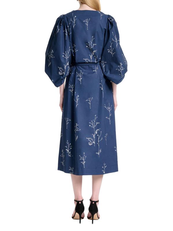 #5: فستان متوسط الطول من القطن بحزام مطبوع من كوري - بيري