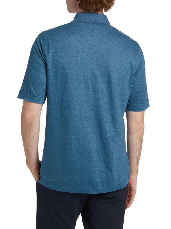 #4: قميص بولو من الكتان - بط نهري صغير