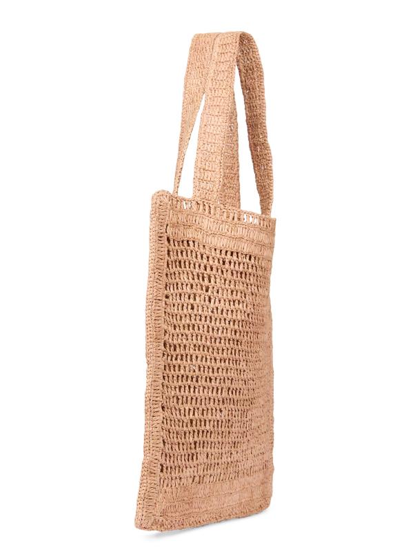 #4: حقيبة كروشيه صيفية بشعار الموز - بيج صيفي