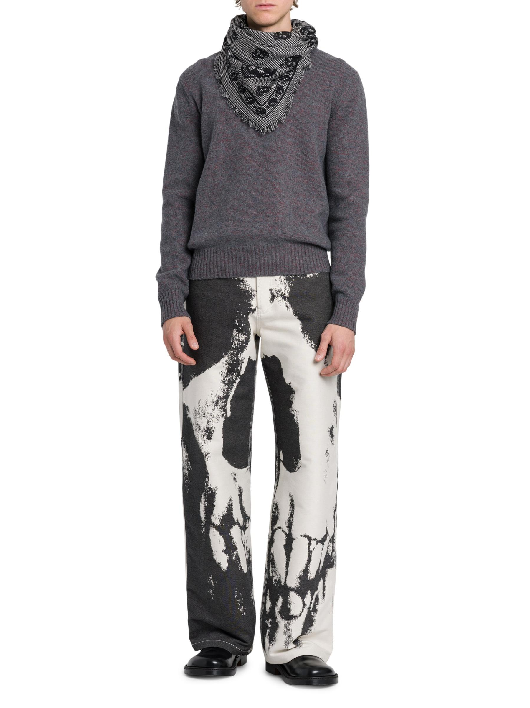 Shop McQueen - Skull Dogtooth Foulard | Saks Fifth Avenue Canada