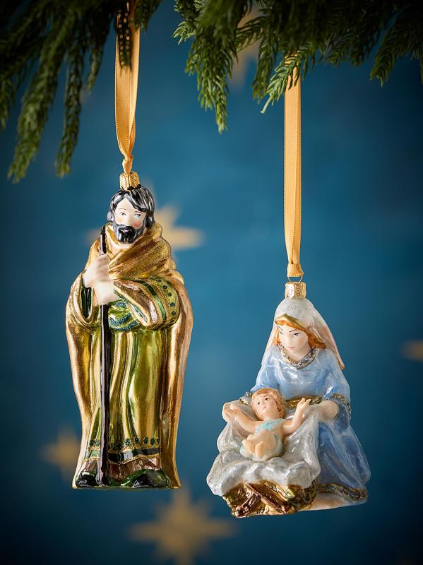 مجموعة زينة عيد الميلاد المكونة من قطعتين من هولي فاميلي