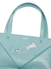 ◆LOEWE◆パズル スモール レザー＆スエード トートバッグ LOEWE ロエベ トートバッグ PUZZLE FOLD TOTE パズル フォルド