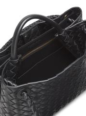 Shop Bottega Veneta - Medium Andiamo Intrecciato Leather Top