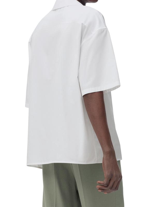 #3: قميص أناجرام قطن كامب - أبيض