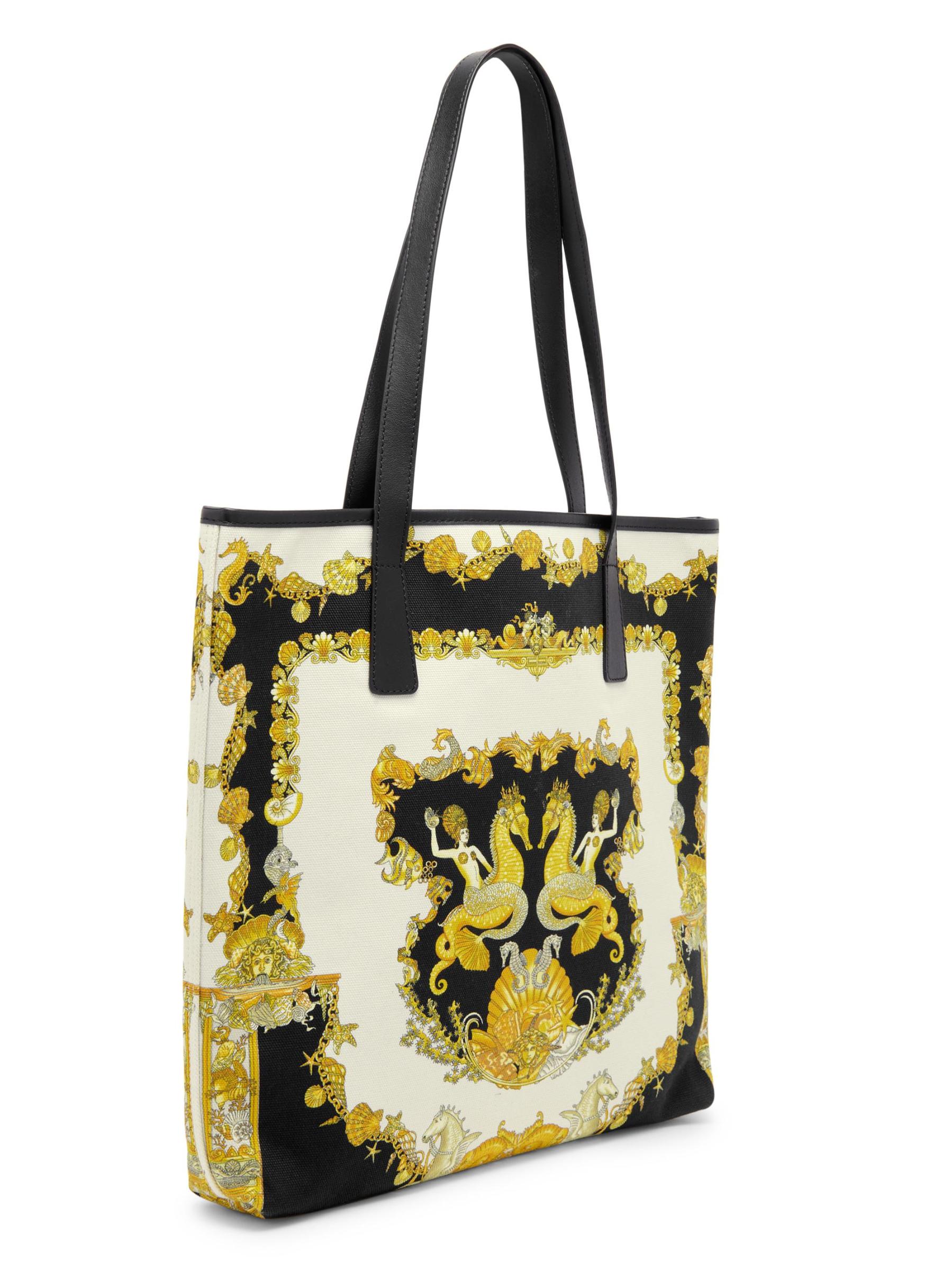 Versace - キャンバス・ファラード・プリント・トートバッグ を