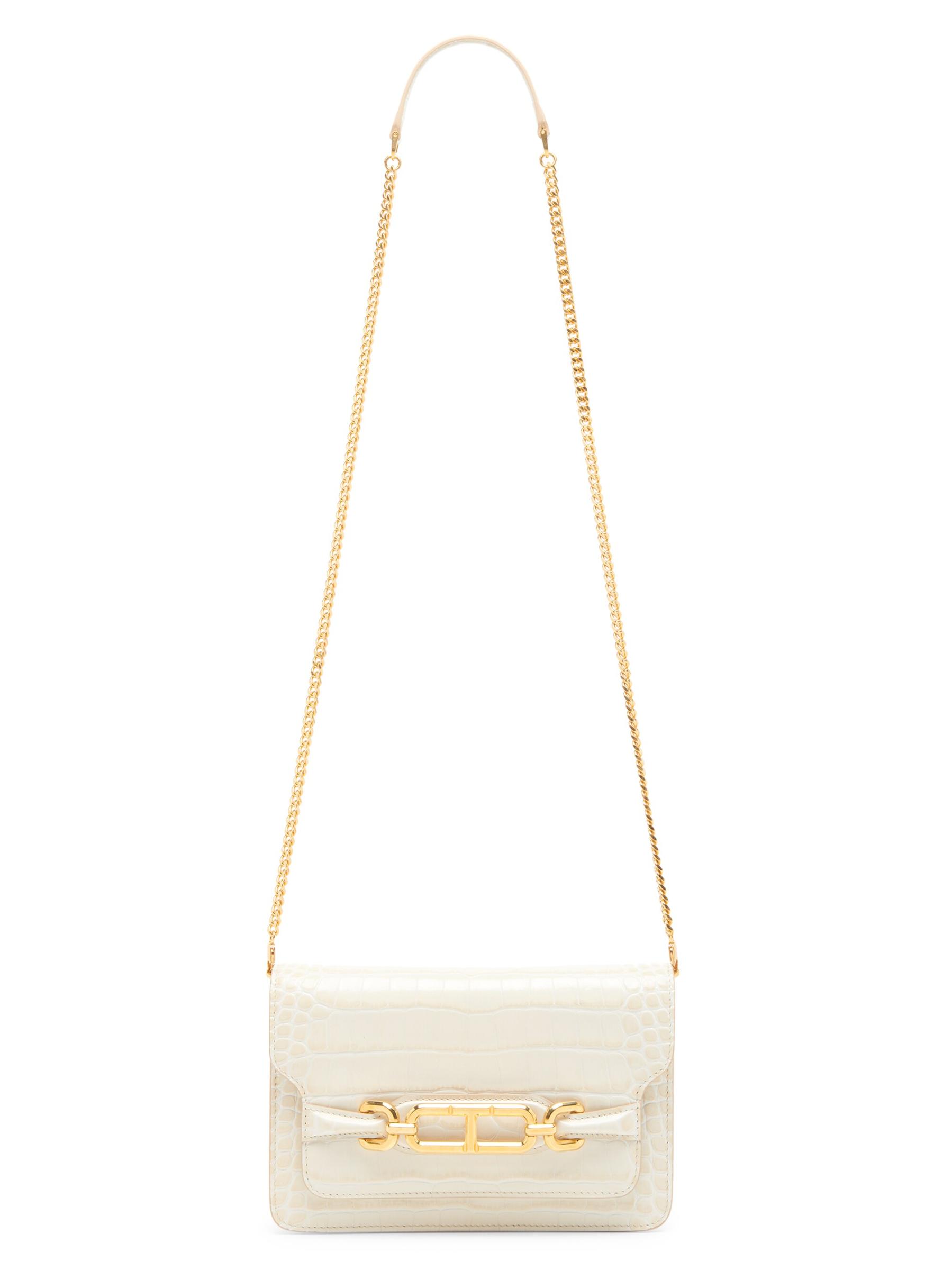 Shop Tom Ford - Small Crocodile-Embossed Leather Shoulder