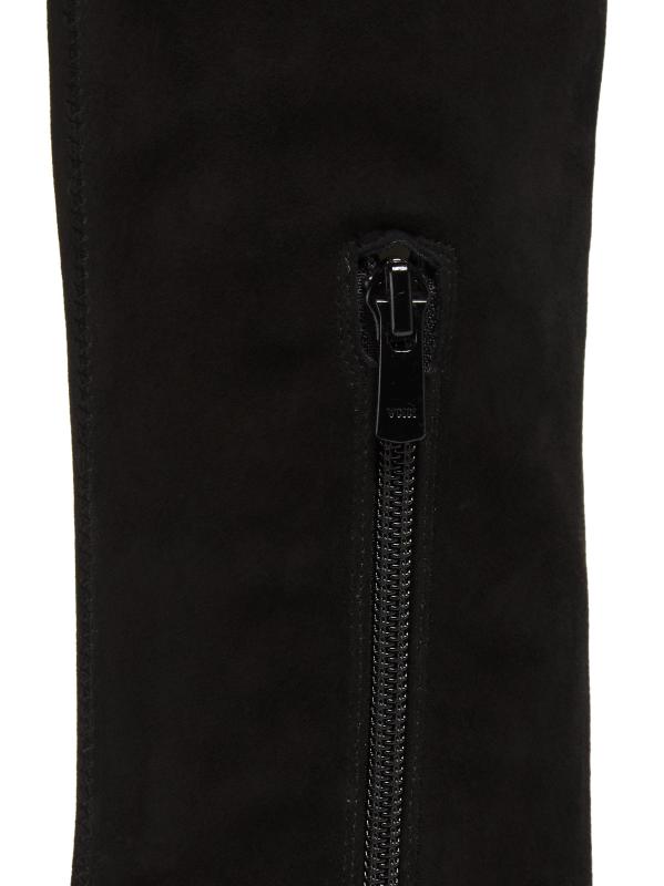 #6: حذاء أوسكار سويدي بكعب صغير - جلد سويدي أسود