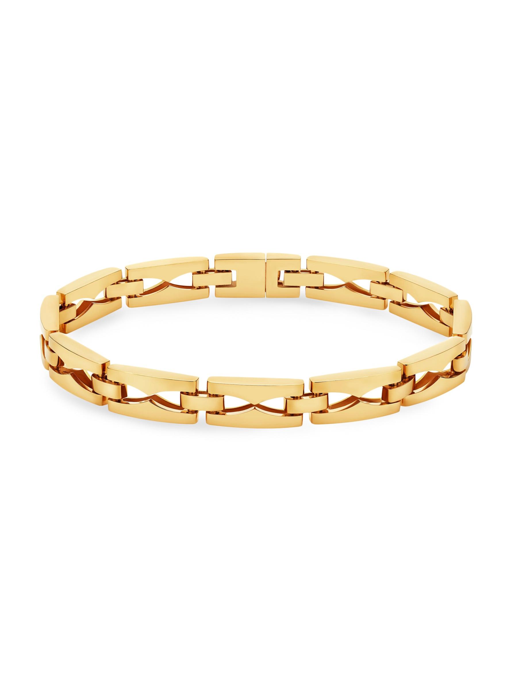 Shop BVLGARI - B.zero1 18K Yellow Gold Chain Bracelet | Saks