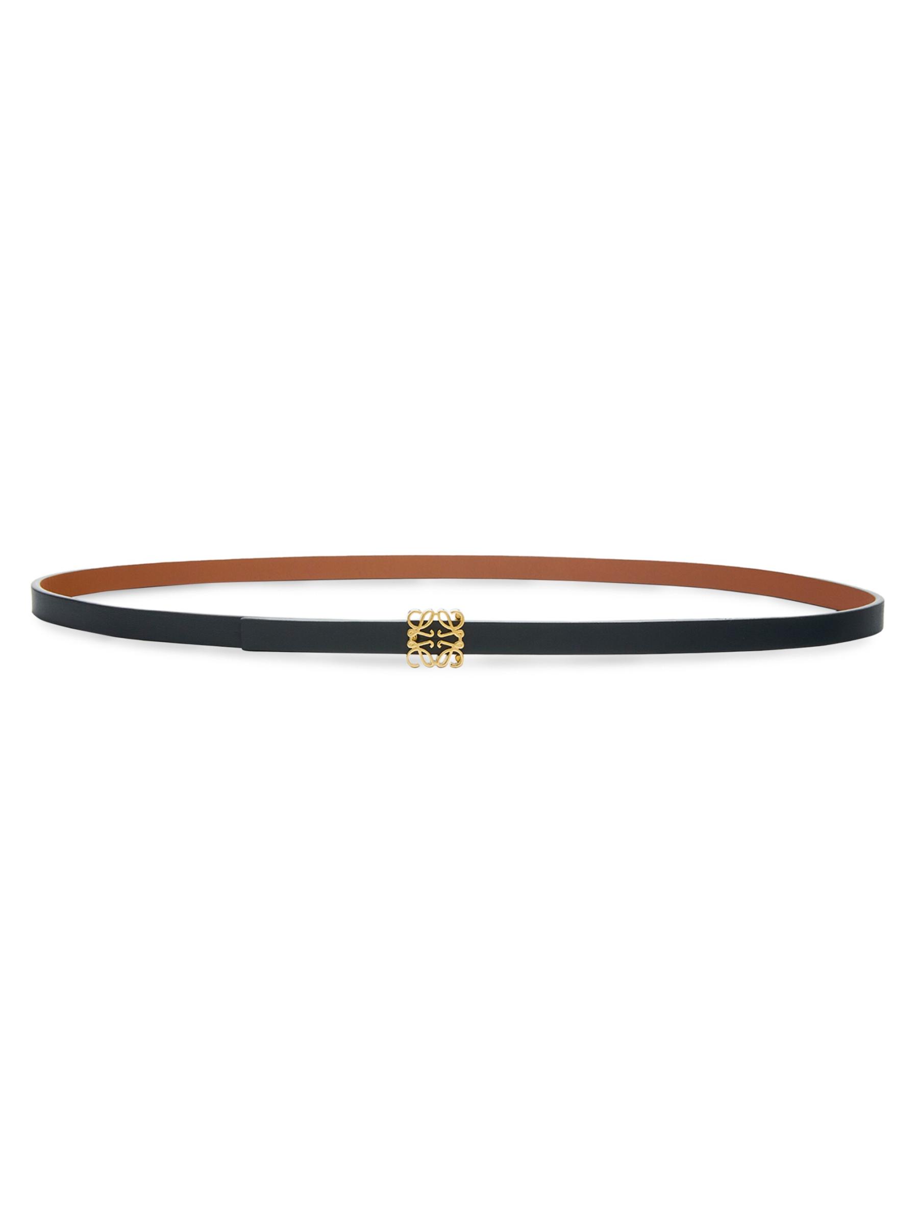 Shop Loewe - Anagram Leather Belt | Saks Fifth Avenue Saks