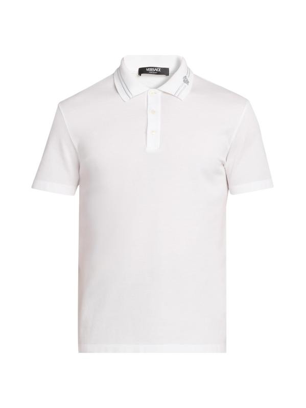 قميص بولو بيكيه مطرز من ميدوسا