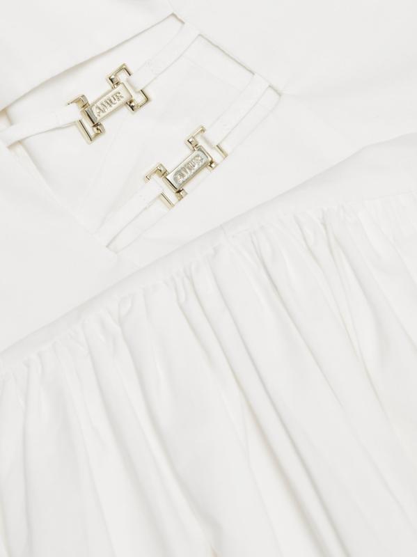 #6: فستان أليزا بوبلين ماكسي - عاجيي