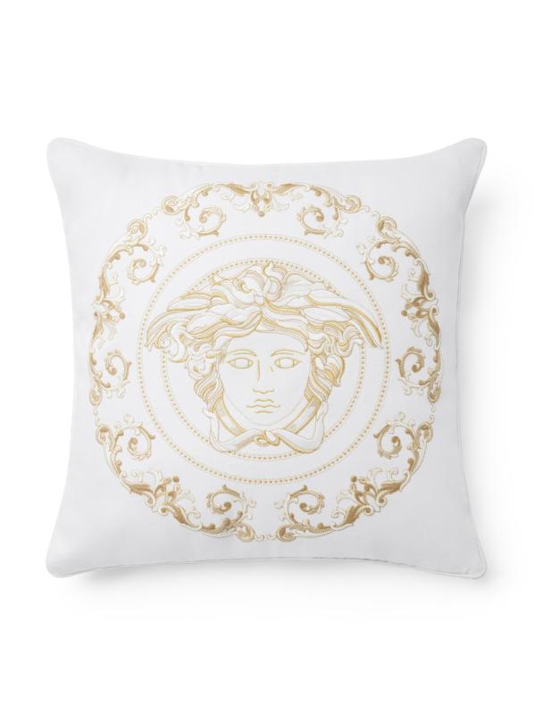 VERSACE メデューサ刺繍クッション Versace LogoMania Medusa Kissen Pillow Cushion 17 x 17