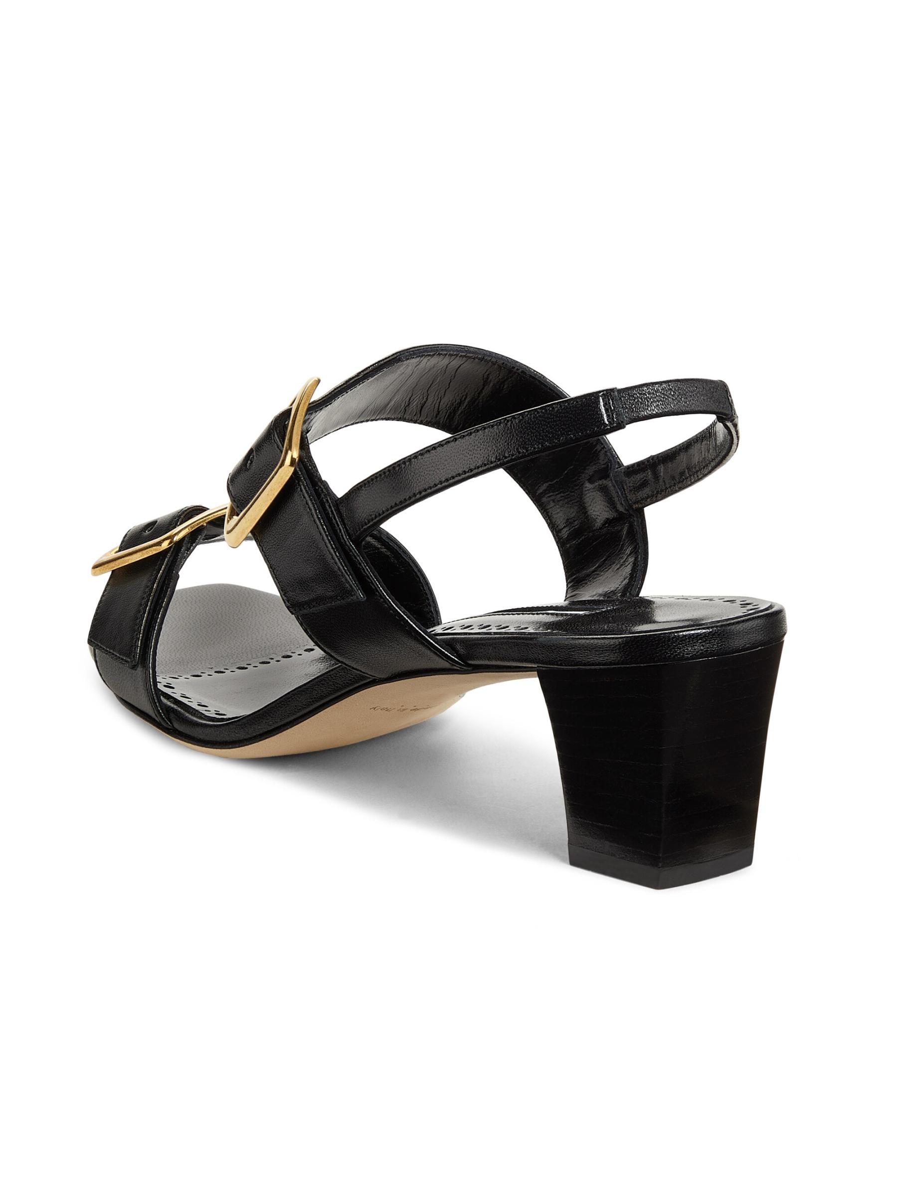 Manolo Blahnik>>タリツリ 50 レザー スリングバック サンダル Thalitsli 50 leather slingback sandals in white - Manolo