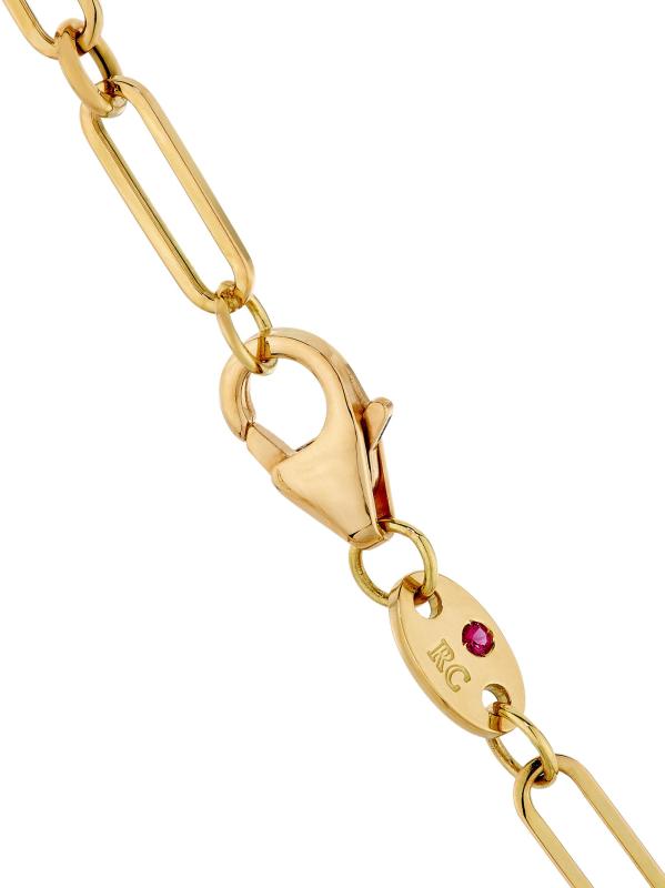 #3: قلادة الأميرة الفينيسية من الذهب الأصفر عيار 18 قيراط والماس بميدالية مزدوجة - أصفر + ذهبي